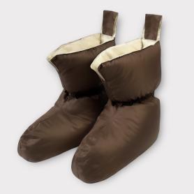 Пуховые тапочки туристические (Сапожки-носочки) 36/39 Comfort Socks Travel Grass - Бежевые