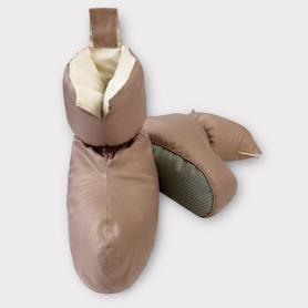 Пуховые тапочки туристические (Сапожки-носочки) 36/39 Comfort Socks Travel Grass - Карамельно-бежевый