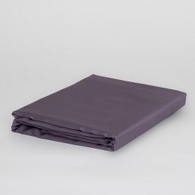 Простыня сатин однотонная плоская 240х260 Violet Brilliant Grass - Фиолетовая