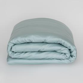 Пододеяльник голубой двуспальный 200х200 Sea Wave Brilliant Grass - Бирюзовый