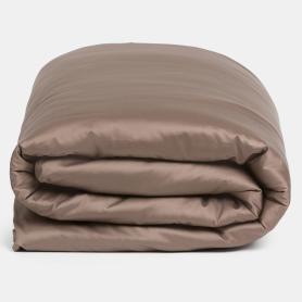 Пододеяльник кинг (260х240) Аллюр Brownie Allure Grass 100% Египетский хлопок - Молочный шоколад