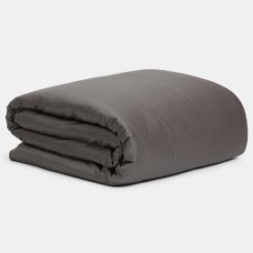 Пододеяльник полуторный (150х200) Аллюр Graphite Allure Grass 100% хлопок сатин - Темно-серый