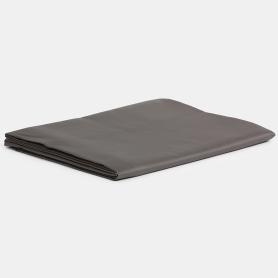 Простыня на резинке графитовая Graphite Allure Grass 100% хлопок сатин - Темно-серый
