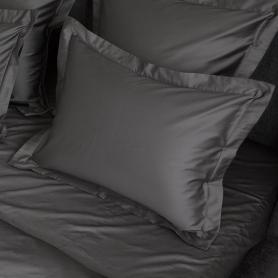 Постельное белье графит премиум сатин Graphite Allure Grass Темно-серый - 100% египетский хлопок