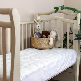 Пуховая перинка детская с юбкой 60х120х15 Baby Down Grass 100% белый гусиный пух - теплая (470 гр.)