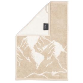 Полотенце махровое 30х50 Горы Cawo Alpenchic Edition Berge 6269 33 - Бежевое