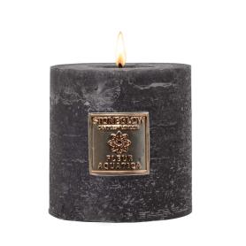 Свеча низкий столбик серая Водяной цветок | Fleur Aquatica Stoneglow - 60 ч.