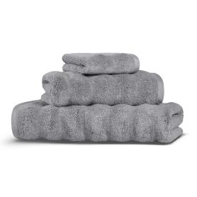 Полотенце волнистое мягкое 100х150 Ash Ribbed модал / хлопок - Cветло-серый