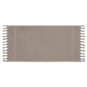 Полотенце с кисточками тонкое махровое для рук 50х100 Meyzer Tassels - Дым