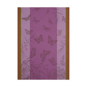 Полотенце для посуды 60х80 Jardin des Papillons - Фиолетовое от Le Jacquard Francais (Жаккард Франсе)