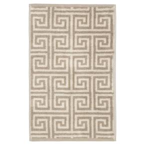 Полотенце греческий узор меандр махровое 30х50 Cawo Noblesse Elegance Allover 1088 37 - Бежевое