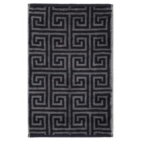 Полотенце греческий узор махровое 30х50 Cawo Noblesse Elegance Allover 1088 97 - Черное