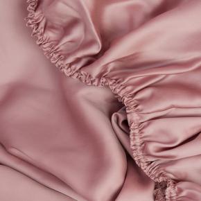 Простыня на резинке (180х200х40) Rose Brilliant Grass - Розовая - отделка детально