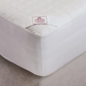 Наматрасник непромокаемый на резинке 160х200 Mattress Cotton Drysoft Grass - легкий (640 гр.) от German Grass