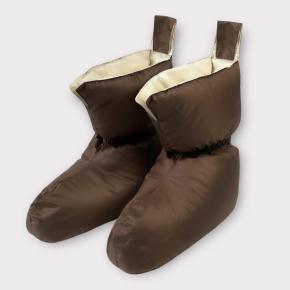 Пуховые тапочки туристические (Сапожки-носочки) 36/39 Comfort Socks Travel Grass - Бежевые