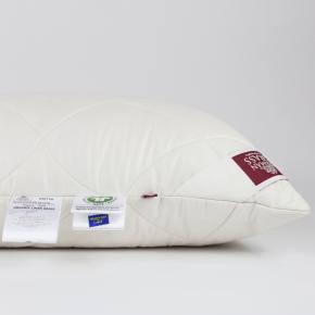 Подушка натуральная эко стеганая 50х70 Organic Linen Grass  лён / хлопок - регулируемая (800 гр.)