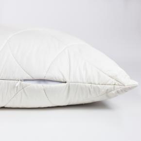 Подушка стеганая 50х70 Organic Linen Grass  лён / хлопок - регулируемая (800 гр.) Холлофайбер