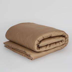 Пододеяльник золотисто бежевый полуторный (140х205) Sand Brilliant Grass - Песчаный 100% тенсель