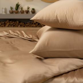 КПБ полуторный бежевый (150х200; 70х70 - 2 шт; 160х200x40) Sand Brilliant Grass - Песочный