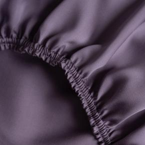 Простыня на резинке (200х200х40) Violet Brilliant Grass - Фиолетовая - отделка детально