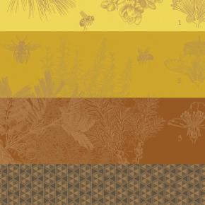 Полотенце для посуды 60х80 Miel de Fleurs - Оранжевое от Le Jacquard Francais (Жаккард Франсе) премиум хлопок 100%