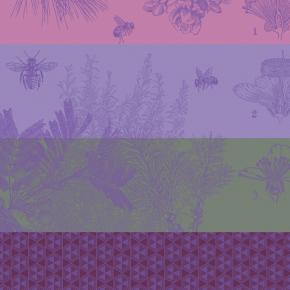 Полотенце для посуды 60х80 Miel de Fleurs - Фиолетовое от Le Jacquard Francais (Жаккард Франсе) премиум хлопок 100%