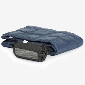 Плед дорожный пуховый 140x200 Travel Plaid Grass - Светло-Синий