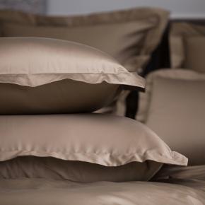 Постельное белье евро (200х220; 70х70 - 2 шт; 160х200х40) Brownie Allure Grass - Молочный шоколад