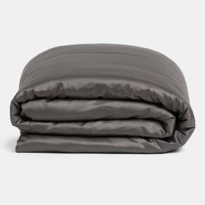 Пододеяльник графитовый 200х220 Graphite Allure Grass 100% хлопок сатин - Темно-серый