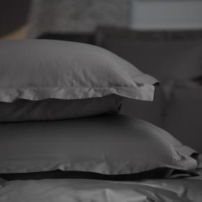 Постельное белье полутороспальное (150х200; 70х70 - 2 шт; 160х200х40) Graphite Allure Grass - Темно-серый