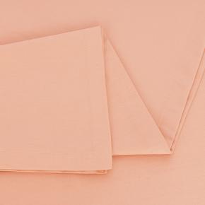 Простыня оранжевая терракот сатин однотонная плоская 240х260 Apricot Palette Grass - Абрикосовая