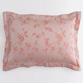 Постельное белье с цветами жаккард сатин семейное (150х200 - 2 шт) Apricot Palette Grass - Абрикосовый