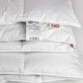 Одеяло детское в кроватку 100х135 Baby Platinum Grass 100% пух серый - всесезонное (300 гр.)