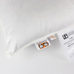 Подушка пуховая детская 40х60 Baby Platinum Grass 100% пух серый - мягкая (200 гр.) детально с этикетками