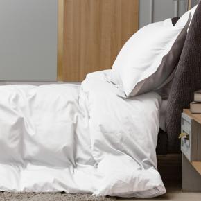Постельное белье полутороспальное (150х200; 50х70 - 2 шт; 240х260) Alpine White Allure Grass - Белое от German Grass