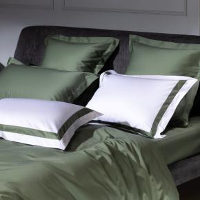 Простыня премиум класса на резинке (160х200х40) Pine Green Allure Grass - Хвойно-зеленая