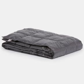 Плед в дорогу пуховый 140x200 Travel Plaid Grass - Темно-серый от German Grass (Герман Грасс)