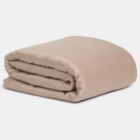 Пододеяльник двуспальный (200х220) Nude Pink Allure Grass - Розовато-бежевый с жемчужным блеском