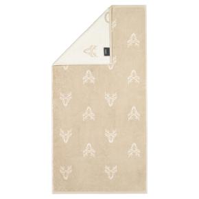 Полотенце с оленями махровое 50х100 Cawo Alpenchic Edition Allover 6229 33 - Бежевый