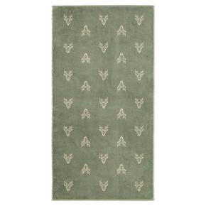 Полотенце Альпы с оленями махровое 70х140 Cawo Alpenchic Edition Allover 6229 43 - Оливковое