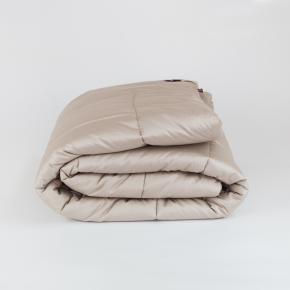 Одеяло бежевое из верблюжьей шерсти 240х220 Almond Wool Grass - всесезонное