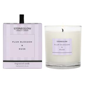 Свеча ароматическая Цветы сливы и Мускус | Plum Blossom & Musk Stoneglow  - 40 ч.
