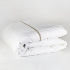 Пододеяльник полуторный широким кружевом (150х200) Tyrol Noble Canvas Grass -  Белый /Бежевый от German Grass