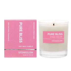 Свеча ароматическая для веганов Pure Bliss Чистое блаженство | Петтигрейн | Кипарис | Базилик  - 40 ч.