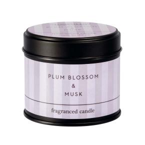 Свеча в жестяной баночке ароматическая Цветы сливы и Мускус | Plum Blossom & Musk Stoneglow  - 25 ч.