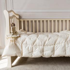 Одеяло премиум детское пуховое 100х135 Baby Organic Down Grass - всесезонное (190 гр.)