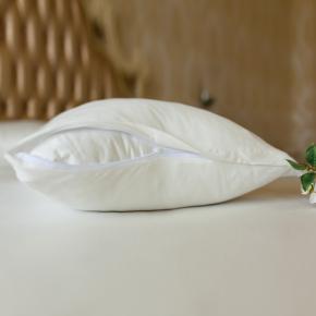 Наволочки трикотажные на молнии 50х70 - 2 шт. Palette Grass - Сливочно-белые