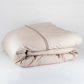 Пододеяльник с широким кружевом полуторный (150х200) Carinthia Noble Canvas Grass -  Бежевый