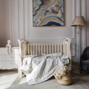 Комплект для ребенка подушка и одеяло (40х60 + 100x150) Baby Organic Linen Grass льняное волокно