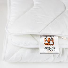 Одеяло детское гипоаллергенное 100х150 Baby 60C Stop Allergy Grass синтетика - всесезонное - детально этикетка
